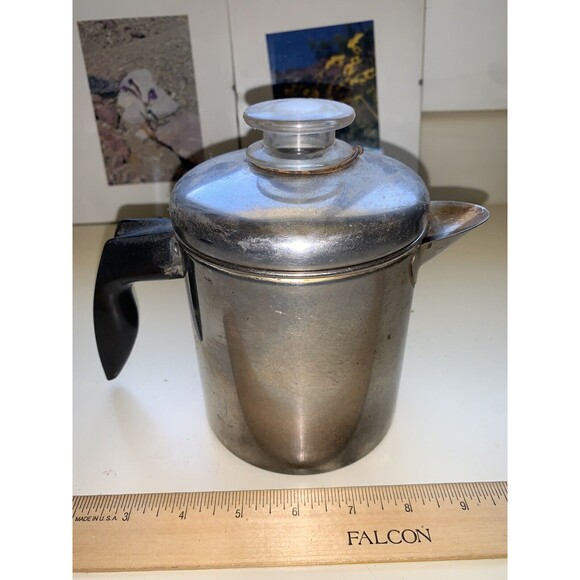 Vintage FABERWARE | Stove Top Percolator 8 Cup Stainless Steel Coffee Pot | #768 - Picture 7 of 7